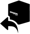 pictogramm sonogram envoi poste