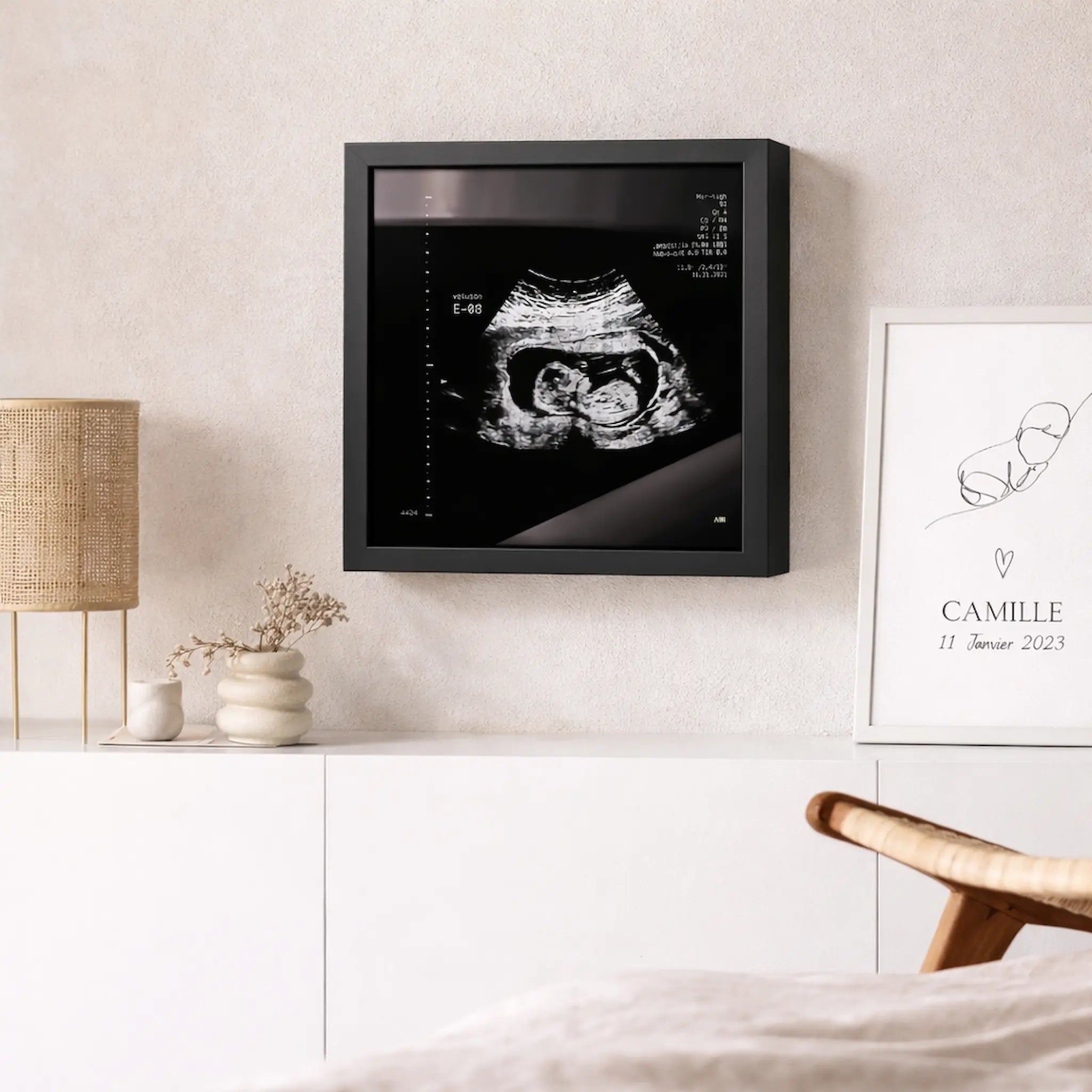 photo d'un cadre Sonogram argent
