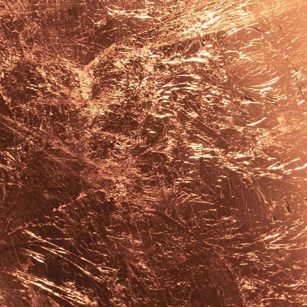 détail d'une feuille de cuivre